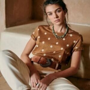 Sézane André t-shirt linen XXL